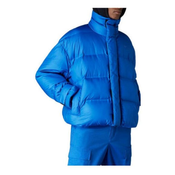 Adidas Originals Mens Down Puffer Jacket Blue HM9222 NEW Sz Medium - Picture 1 of 3